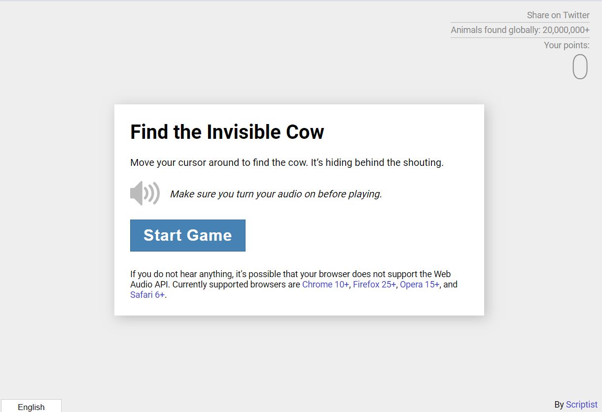 findtheinvisiblecow - Best websites to kill time
