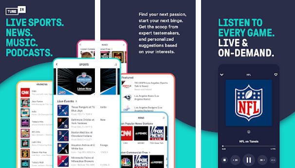 TuneIn – Best Radio Apps for Android