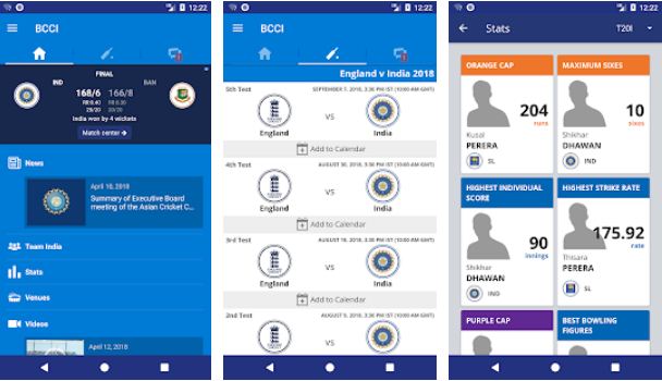 BCCI – Cricket Apps for Android
