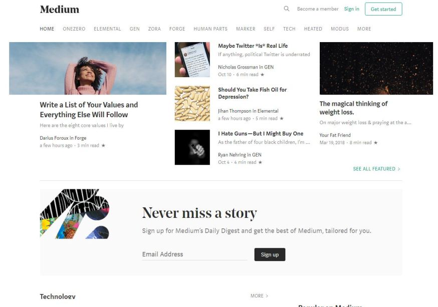 Medium.com – Best Free Photo Sharing Websites