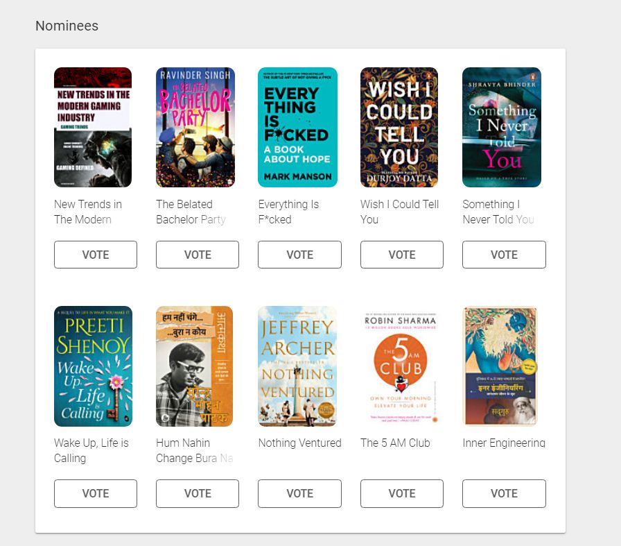 Google Play Store Users’ Choice Book